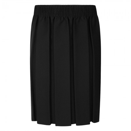 the portsmouth academy box pleat black skirt 
