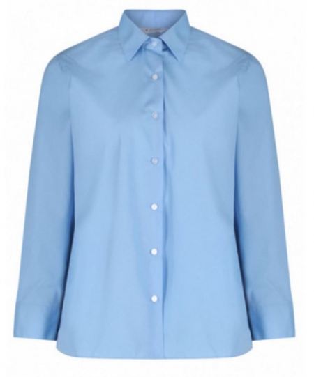 blue longsleeve blouse