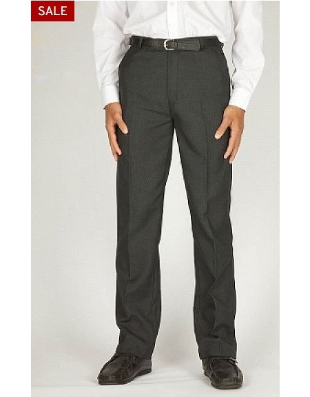 clearance trutex kingstone flat front trouser (black) (now £12.99)